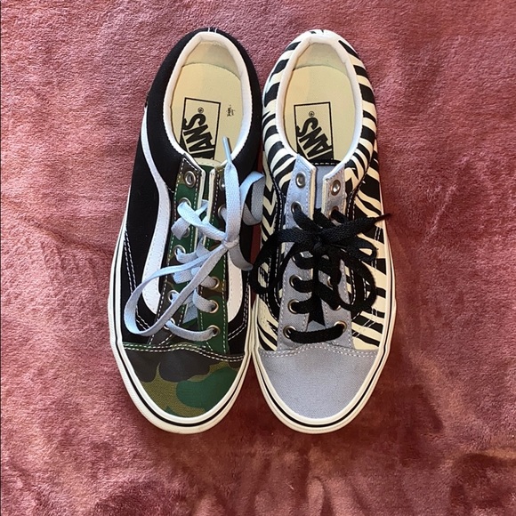 mismatched vans shoes